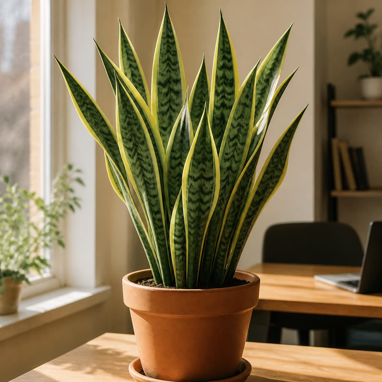 snake plant (Sansevieria trifasciata)